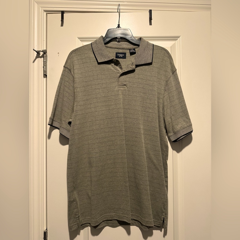 Haggar Green Polo Shirt Classic Style